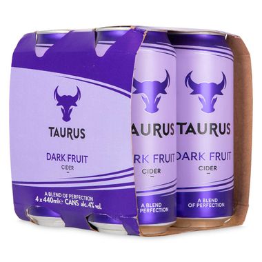 Taurus Dark Fruit Cider 4x440ml